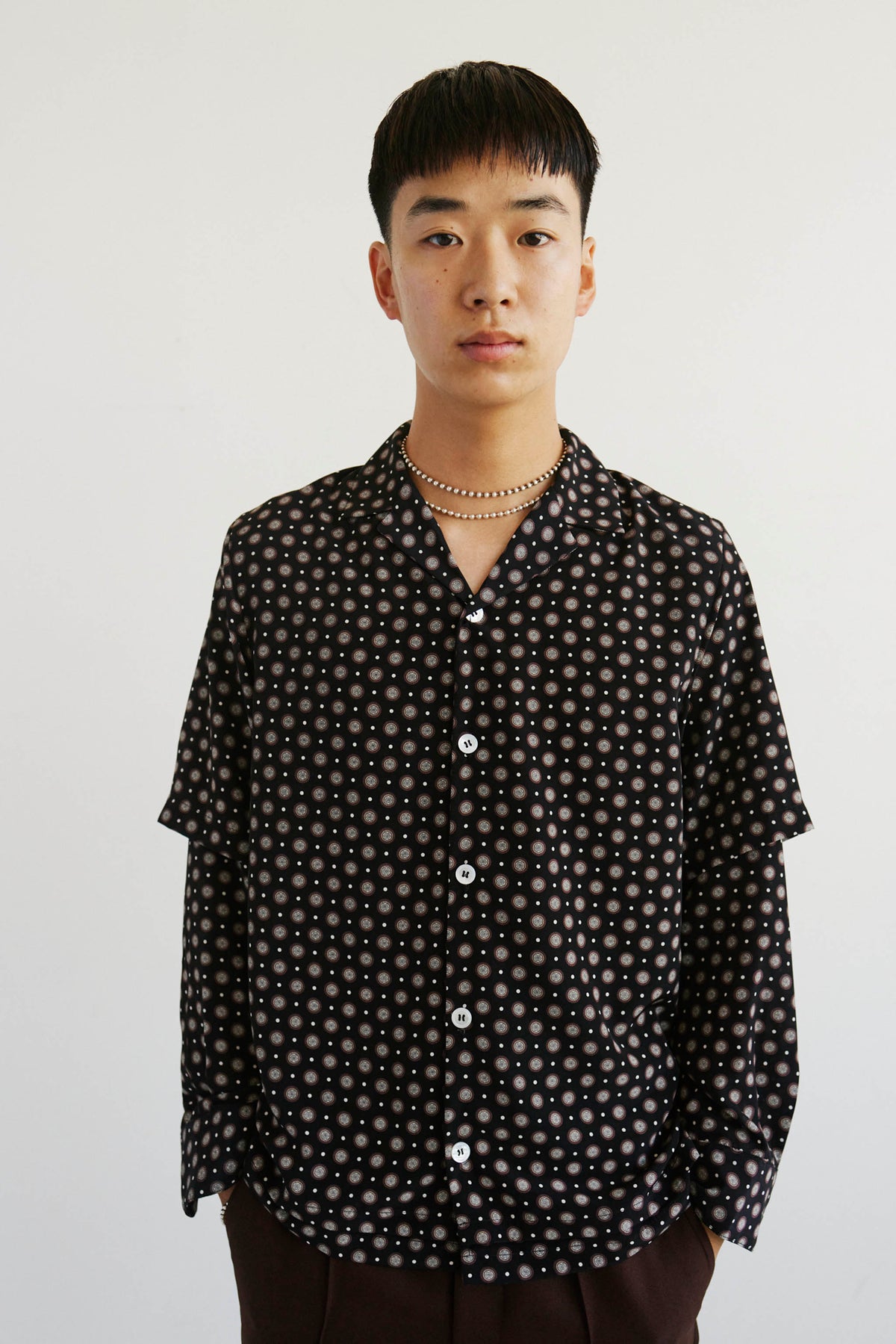 Goodfight Milky Way L/S Doublesleeve Shirt Black Point