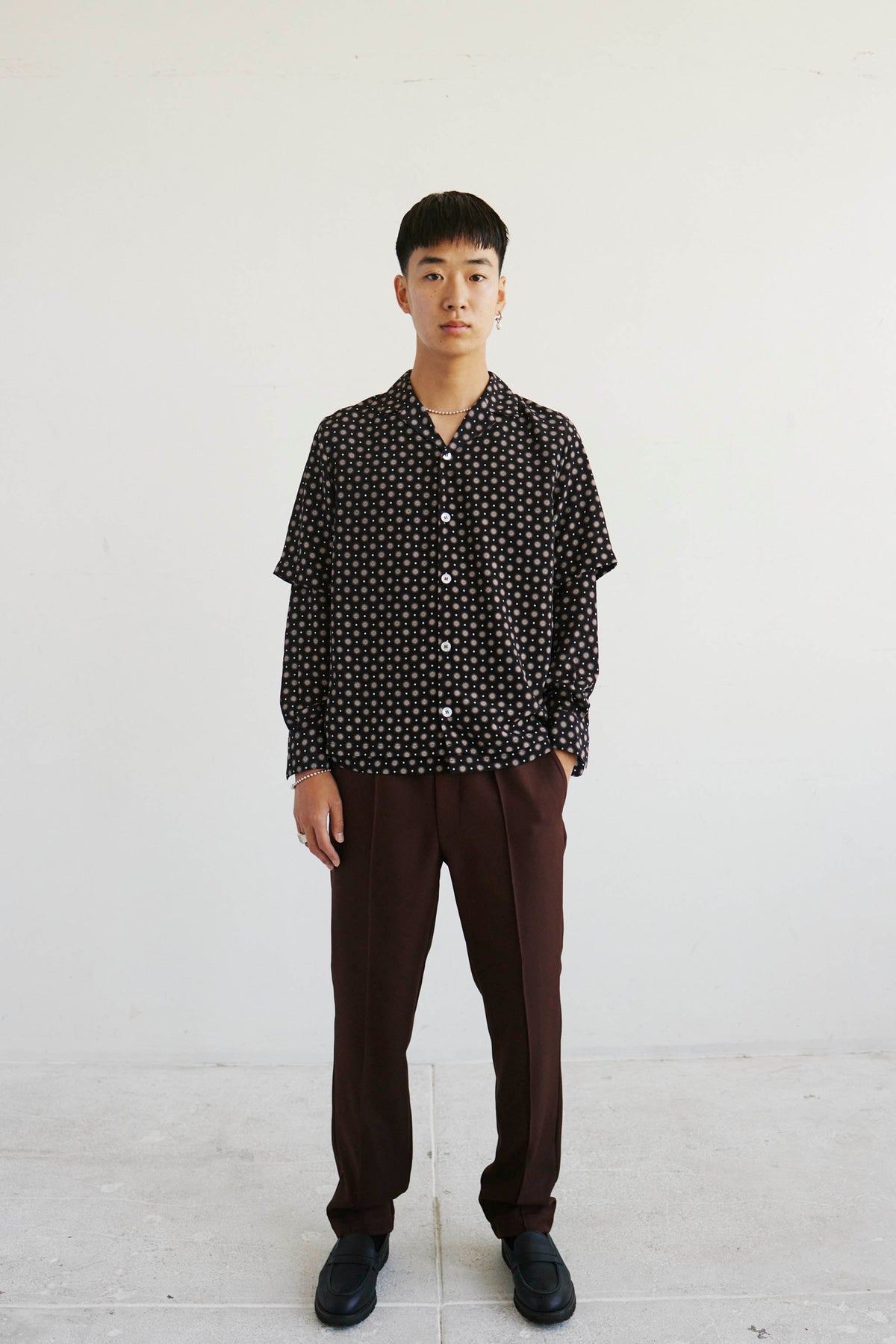 Goodfight Milky Way L/S Doublesleeve Shirt Black Point