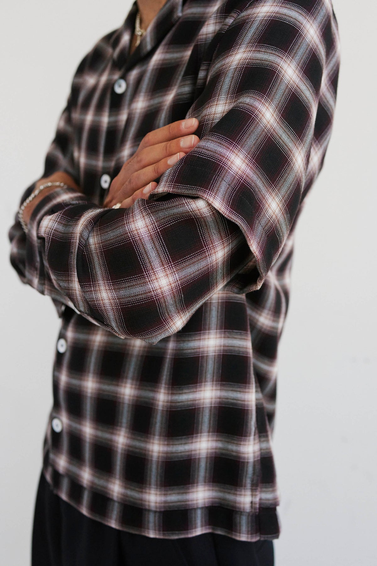 Goodfight Milky Way L/S Doublesleeve Shirt Red Flannel
