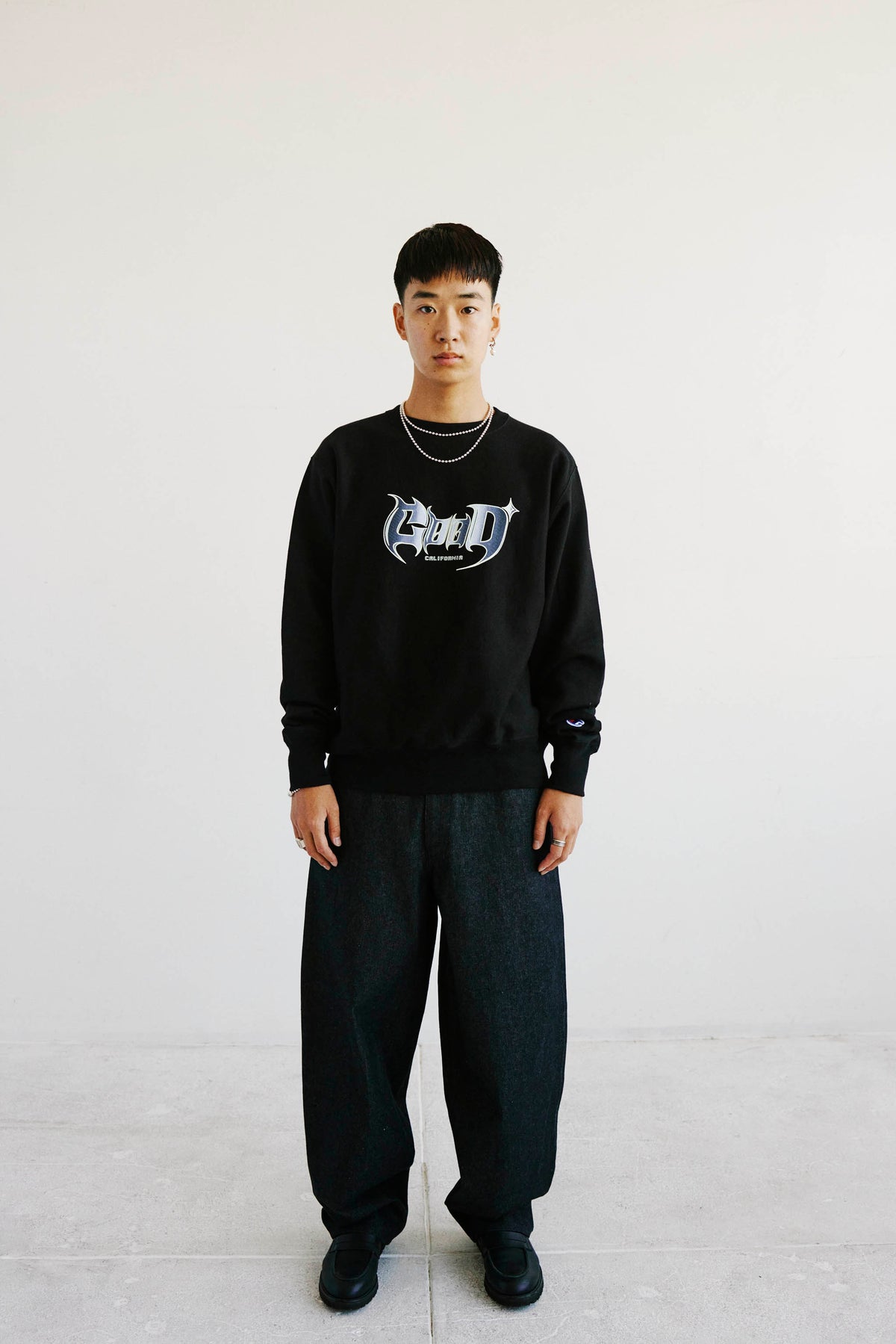 Goodfight Good Speed Champion Reverse Weave Pullover Sweatshirt Black