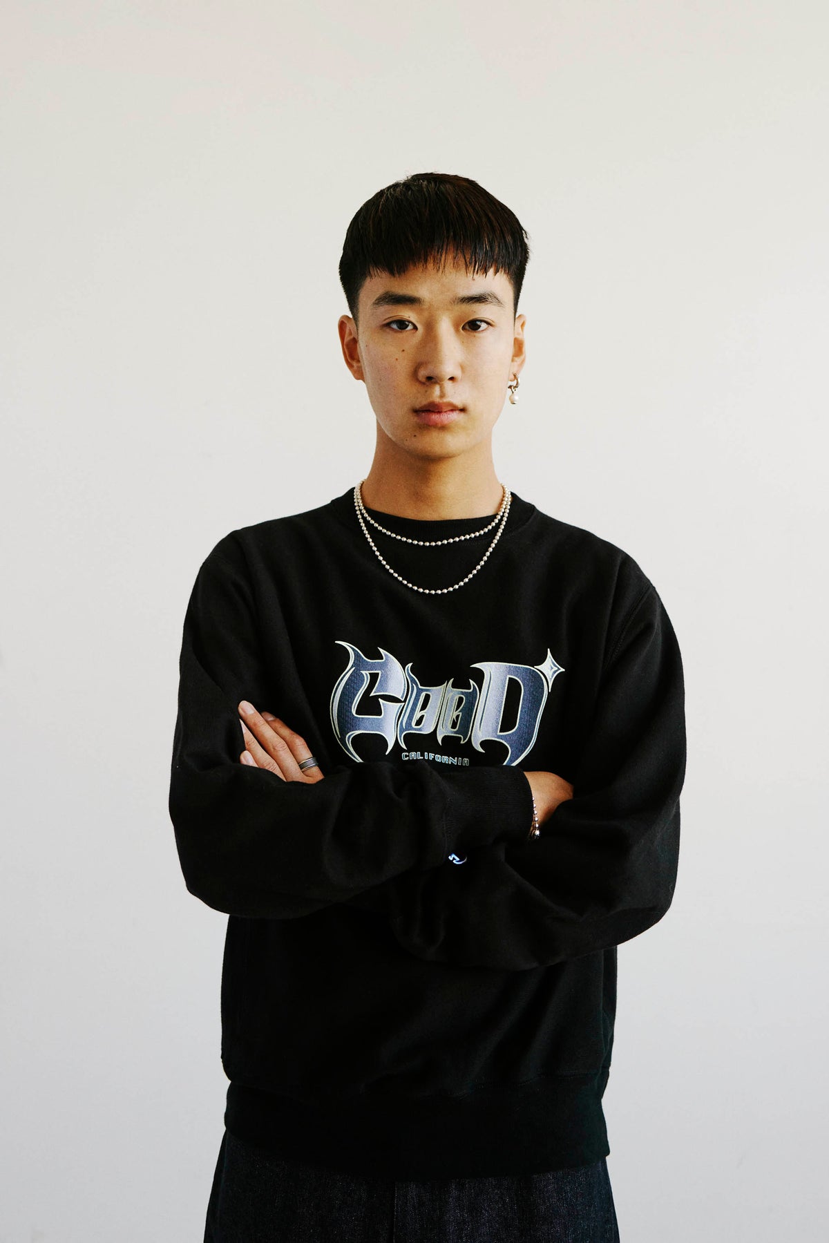 Goodfight Good Speed Champion Reverse Weave Pullover Sweatshirt Black