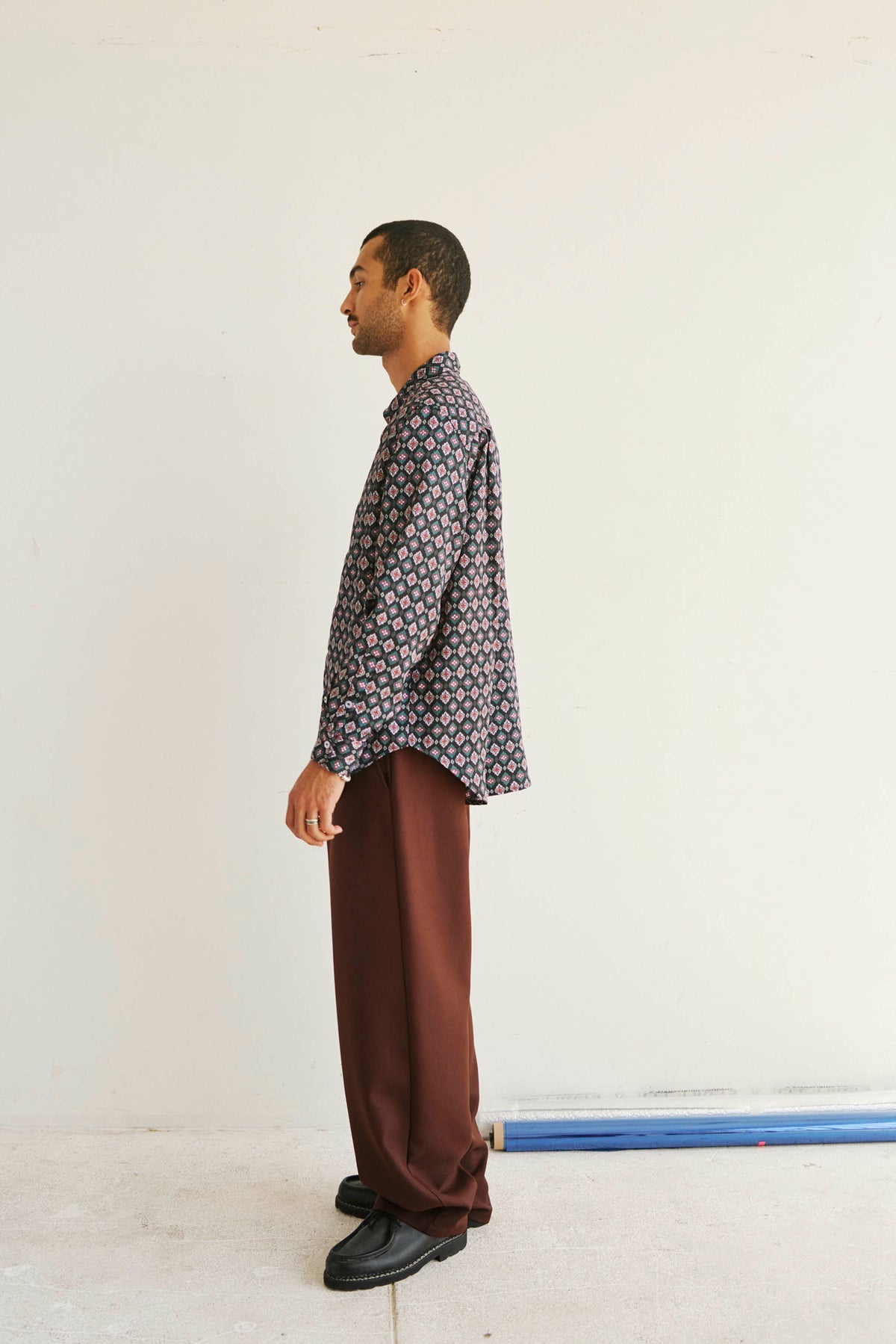 Goodfight Flores Oxford Shirt Black Fleur