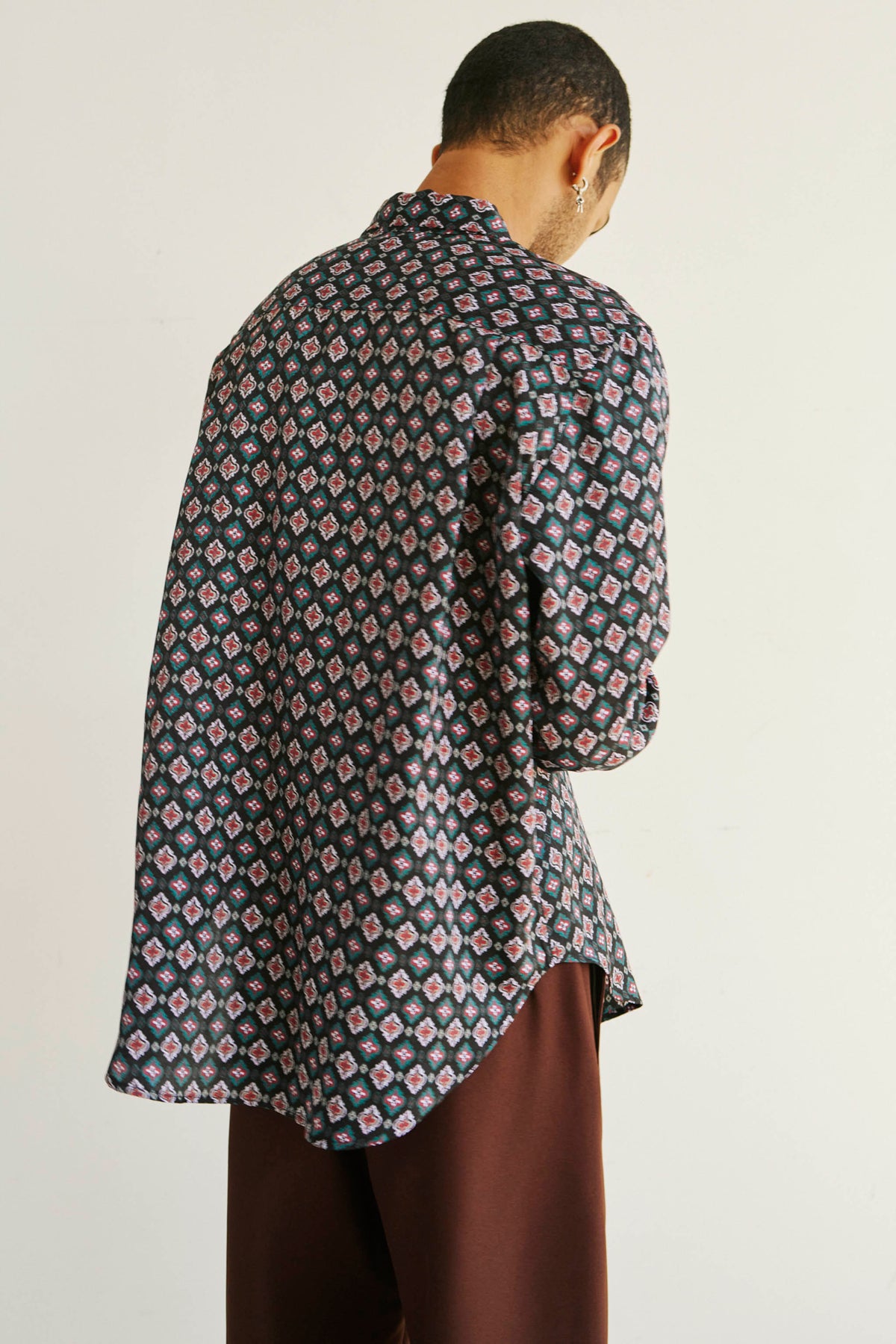 Goodfight Flores Oxford Shirt Black Fleur