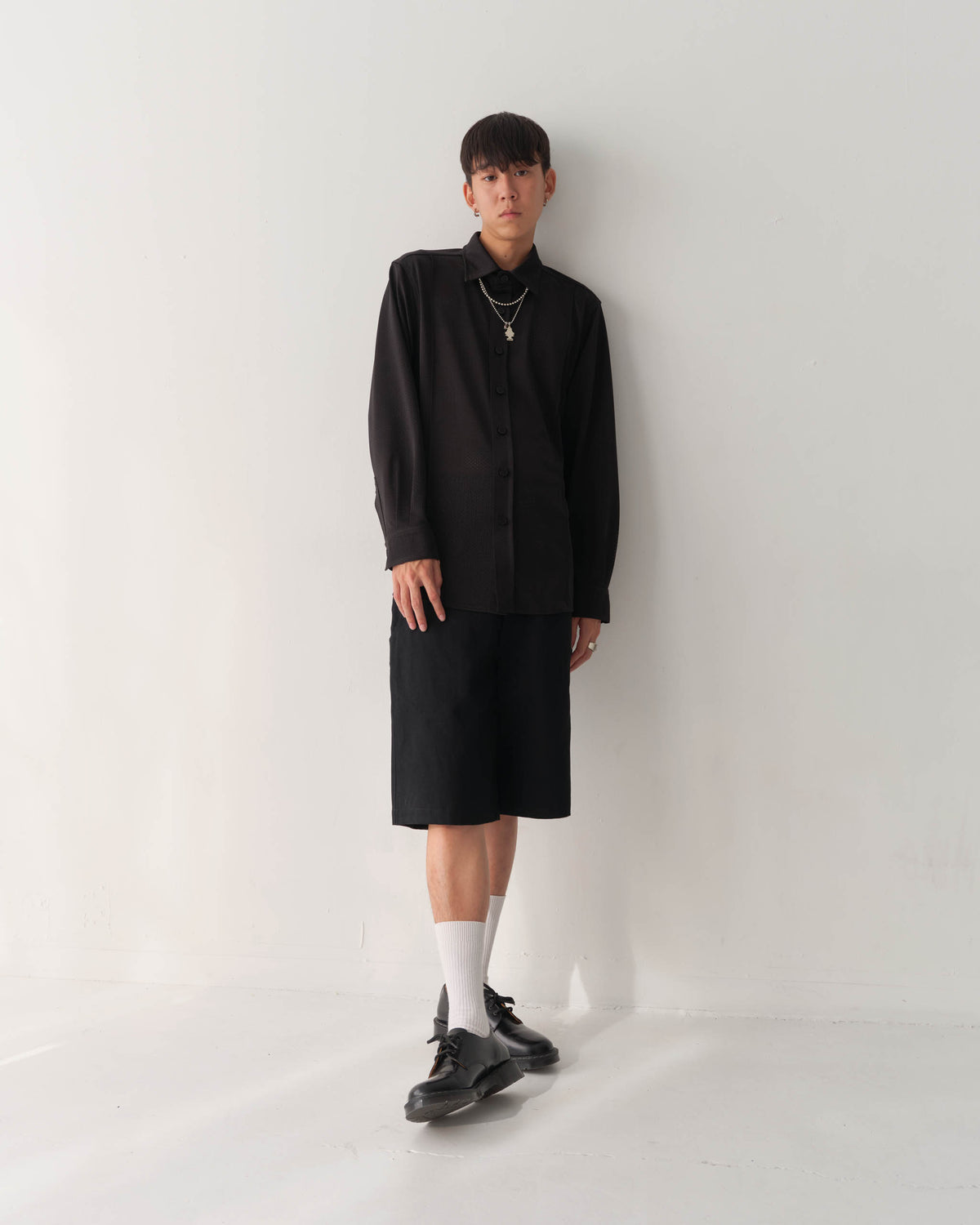 Goodfight Proper Top LS Shirt Mesh Black