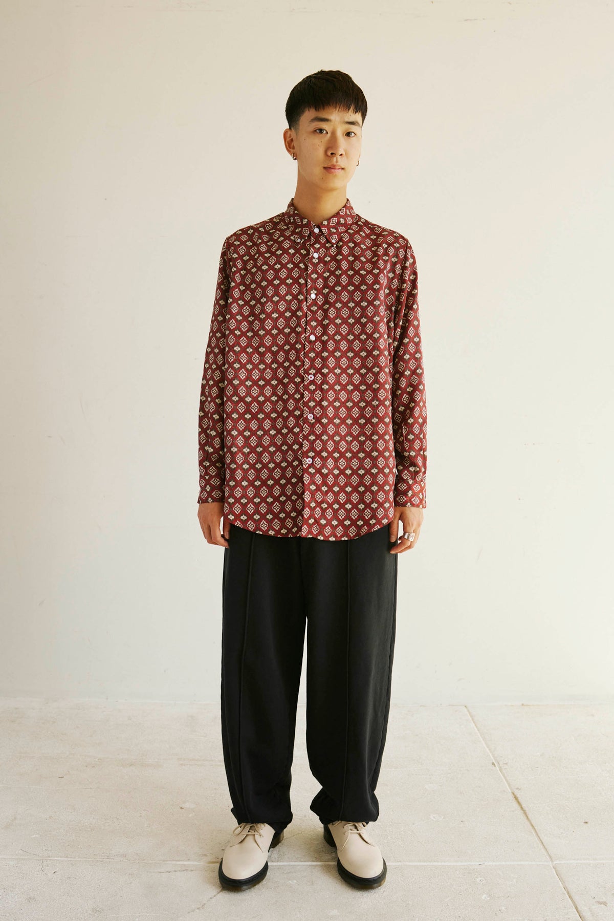 Goodfight Flores Oxford Shirt Brown Fleur