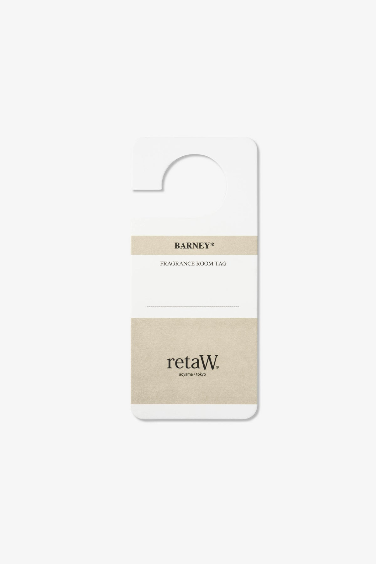 retaW Fragrance Room Tag BARNEY*