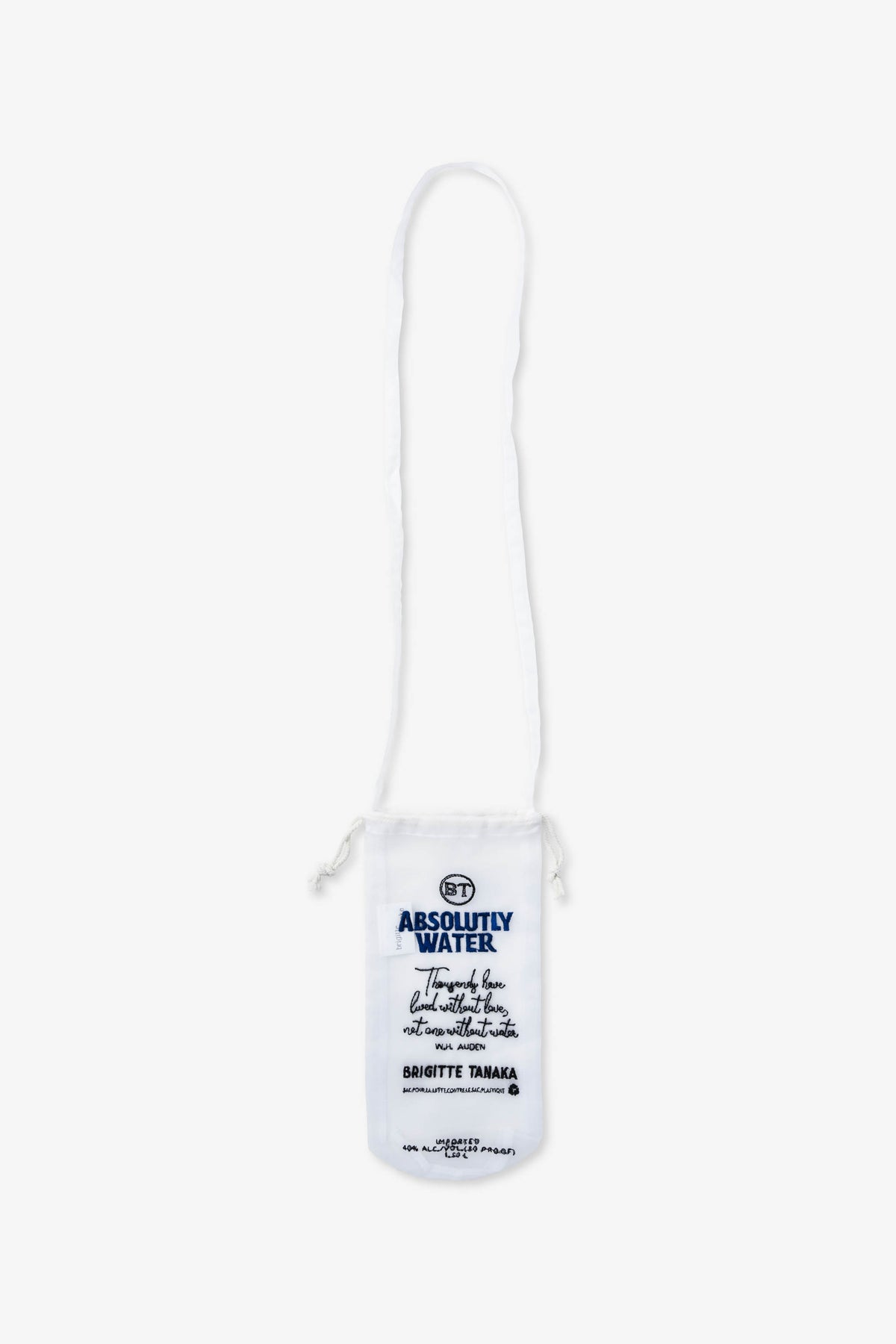 Brigitte Tanaka "Absolutly Water" Water Bottle Bag Large