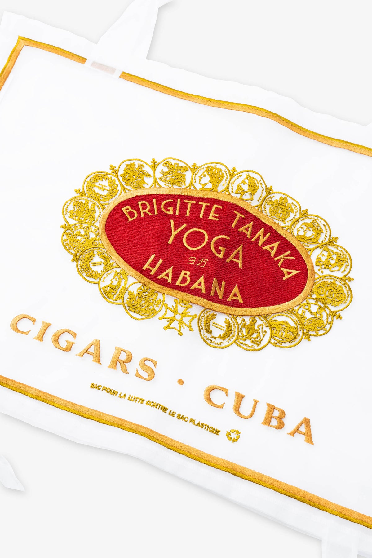 Brigitte Tanaka Organza Sac Yoga Cigar Blanc