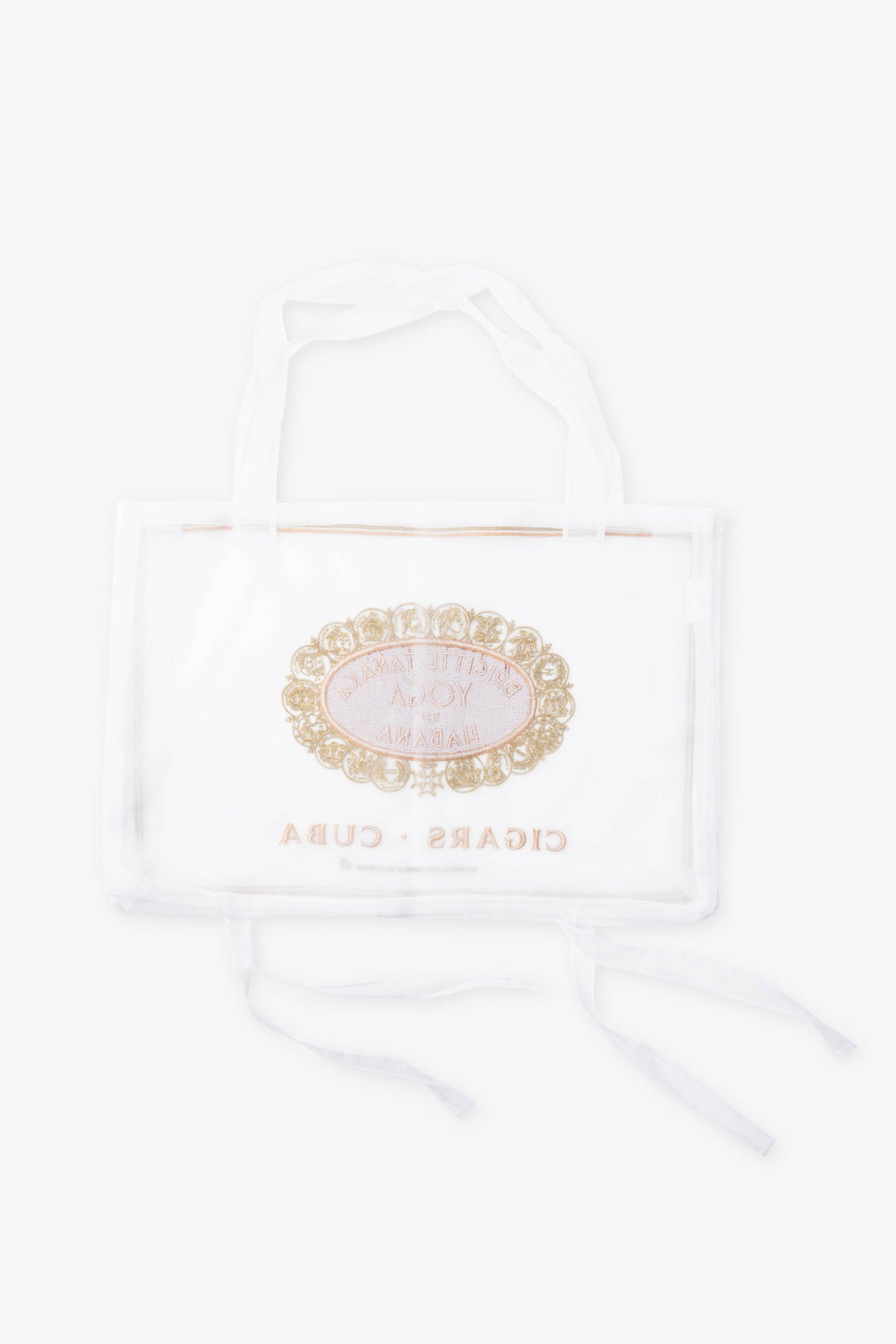 Brigitte Tanaka Organza Sac Yoga Cigar Blanc