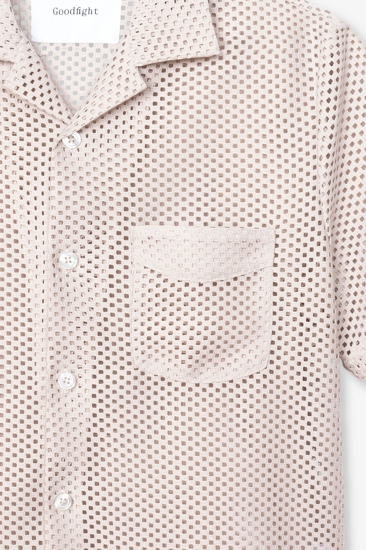 Goodfight Lichen Shirt Raschel Lace Sand
