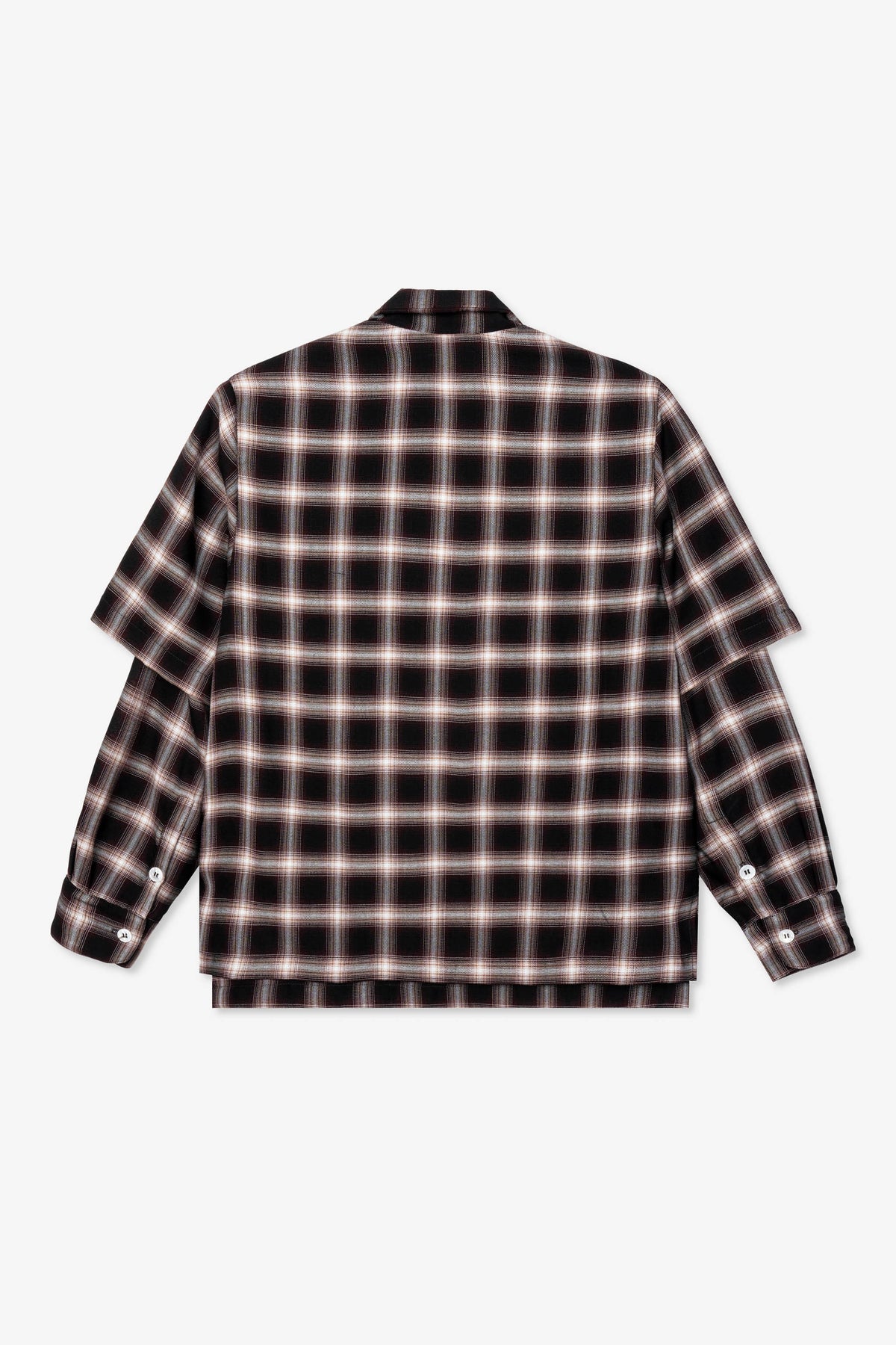 Goodfight Milky Way L/S Doublesleeve Shirt Red Flannel