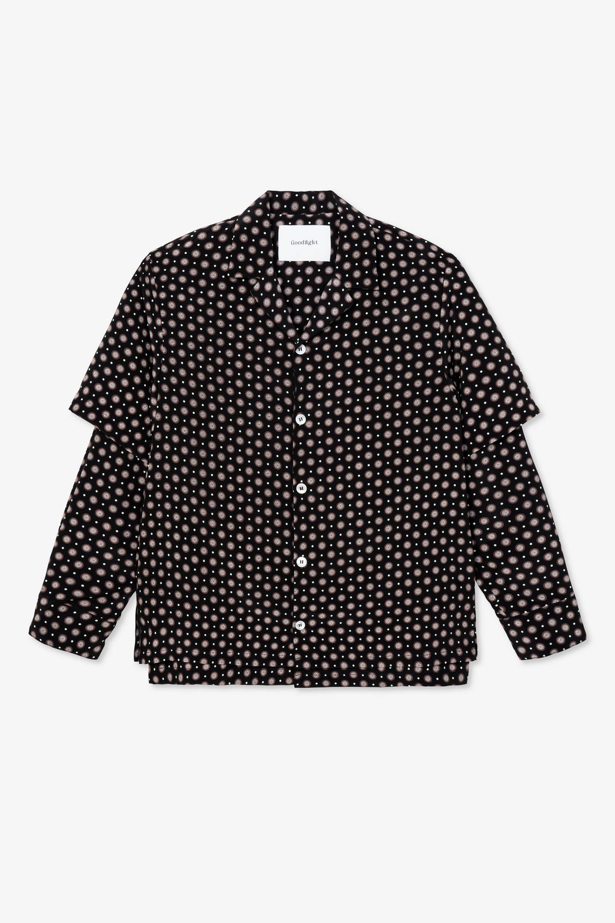 Goodfight Milky Way L/S Doublesleeve Shirt Black Point