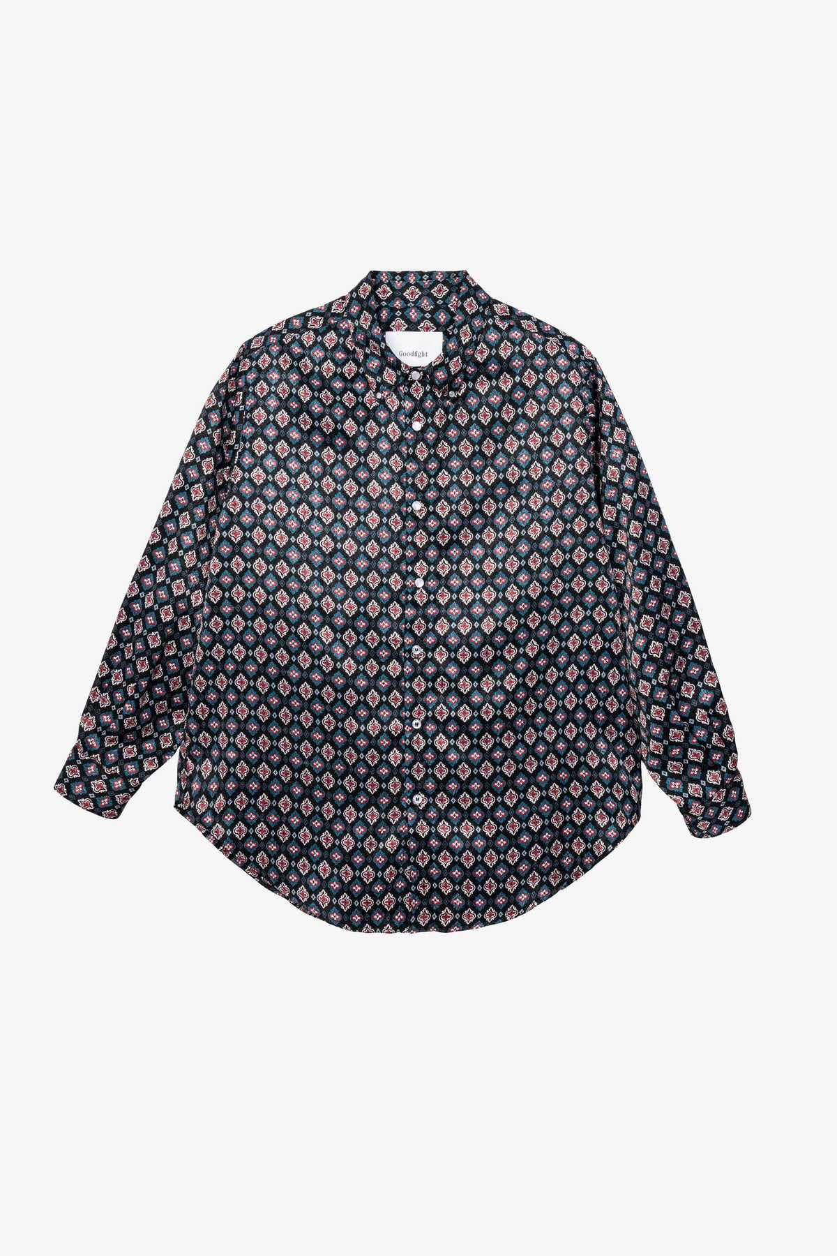 Goodfight Flores Oxford Shirt Black Fleur