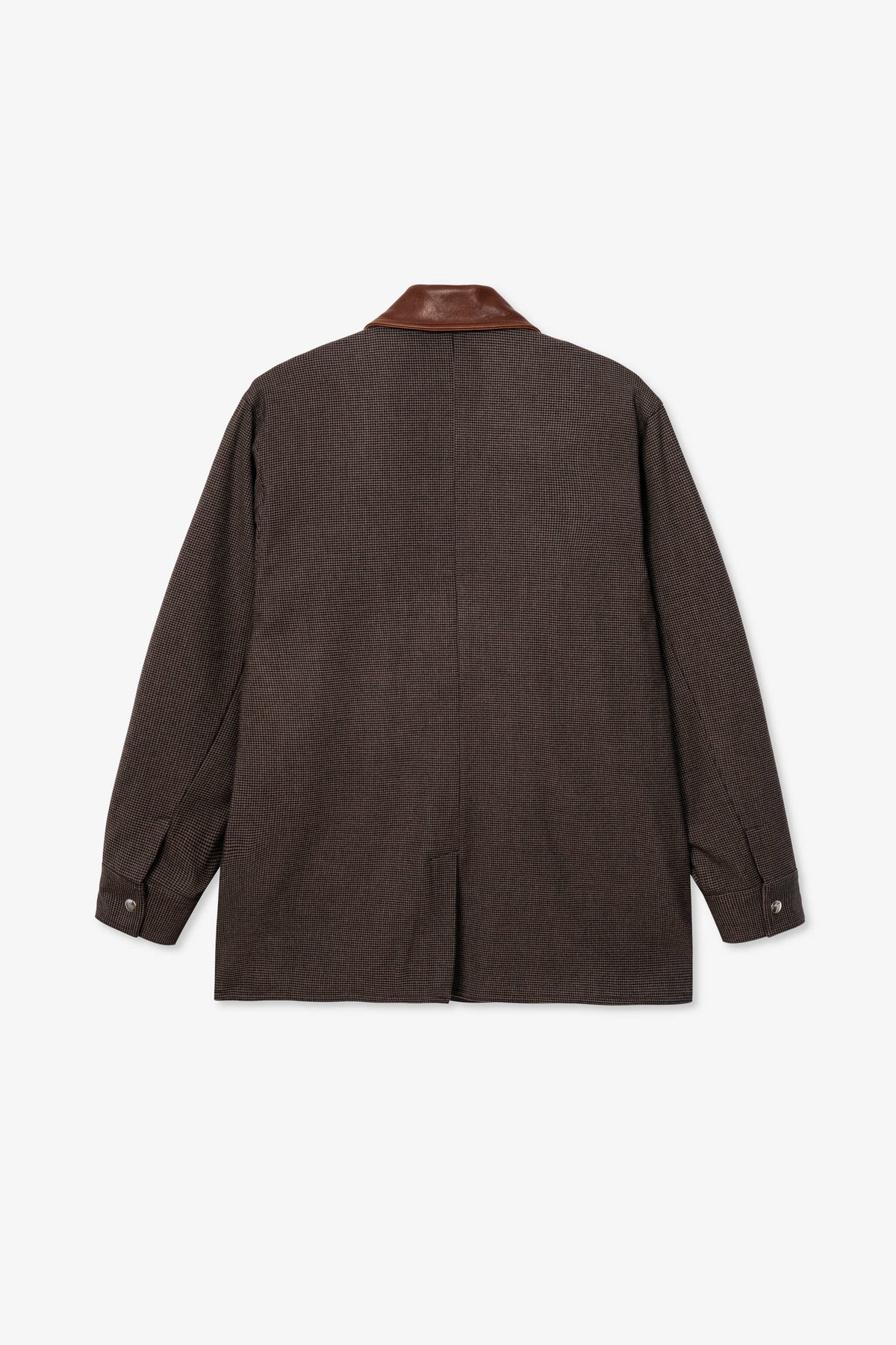 Goodfight Stash Coat Brown Herringbone