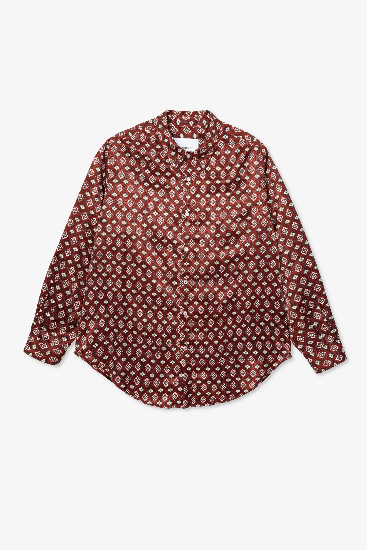 Goodfight Flores Oxford Shirt Brown Fleur