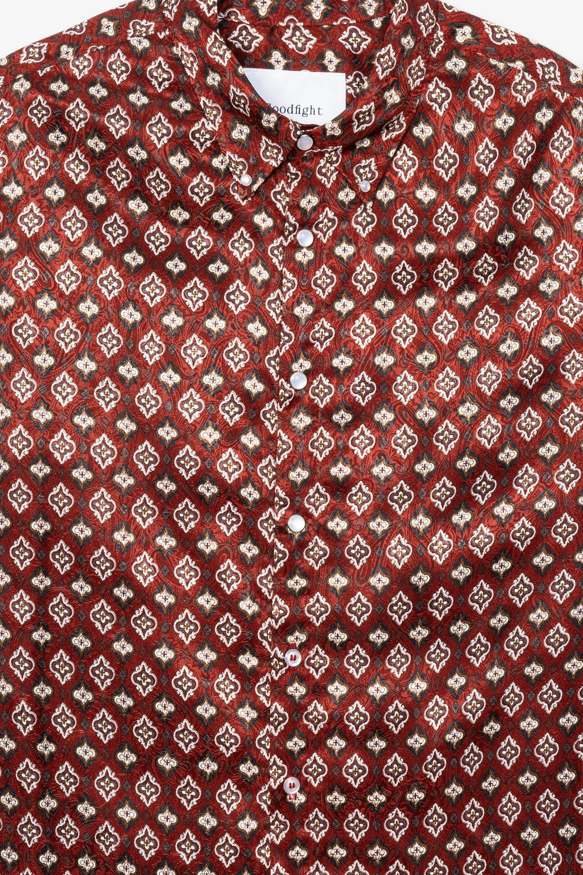 Goodfight Flores Oxford Shirt Brown Fleur