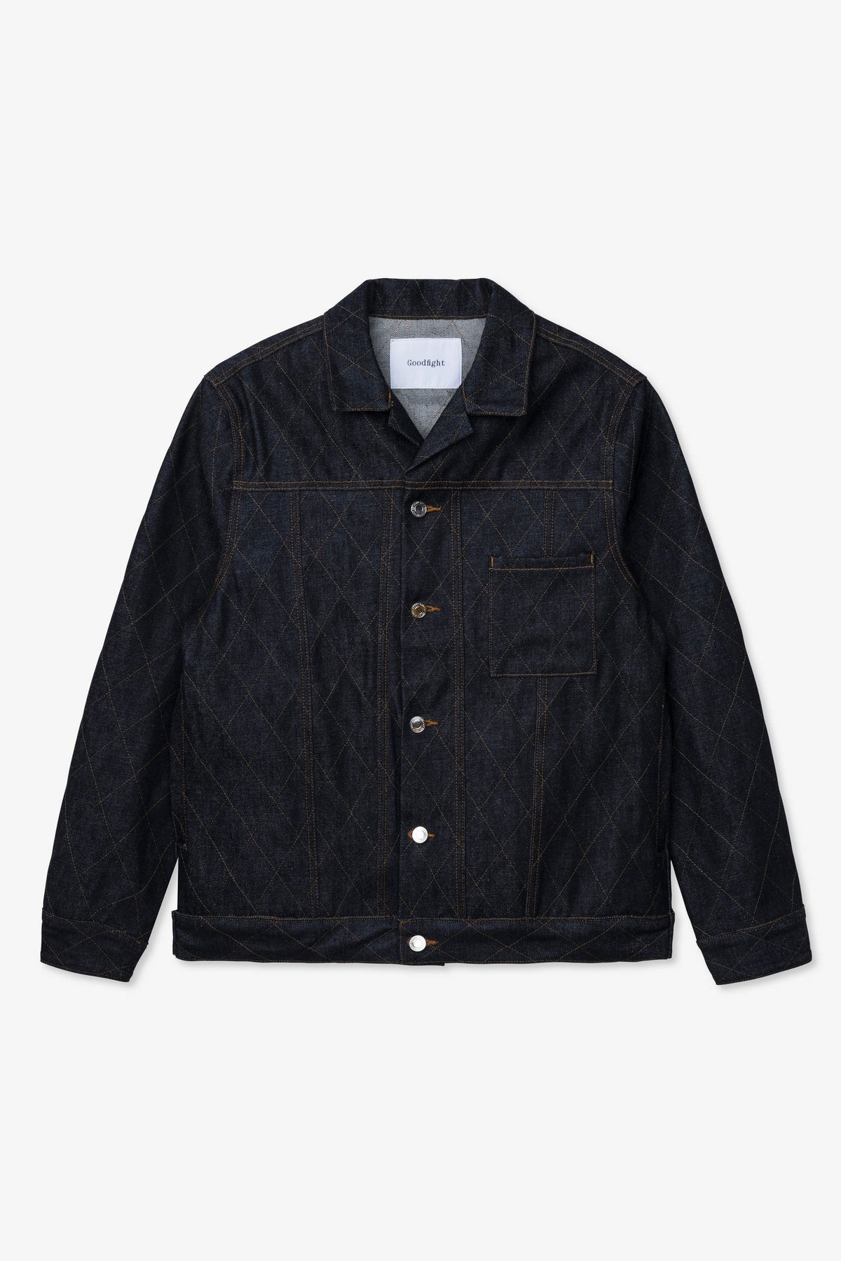 Goodfight Transit Trucker Diamond Stitch Indigo