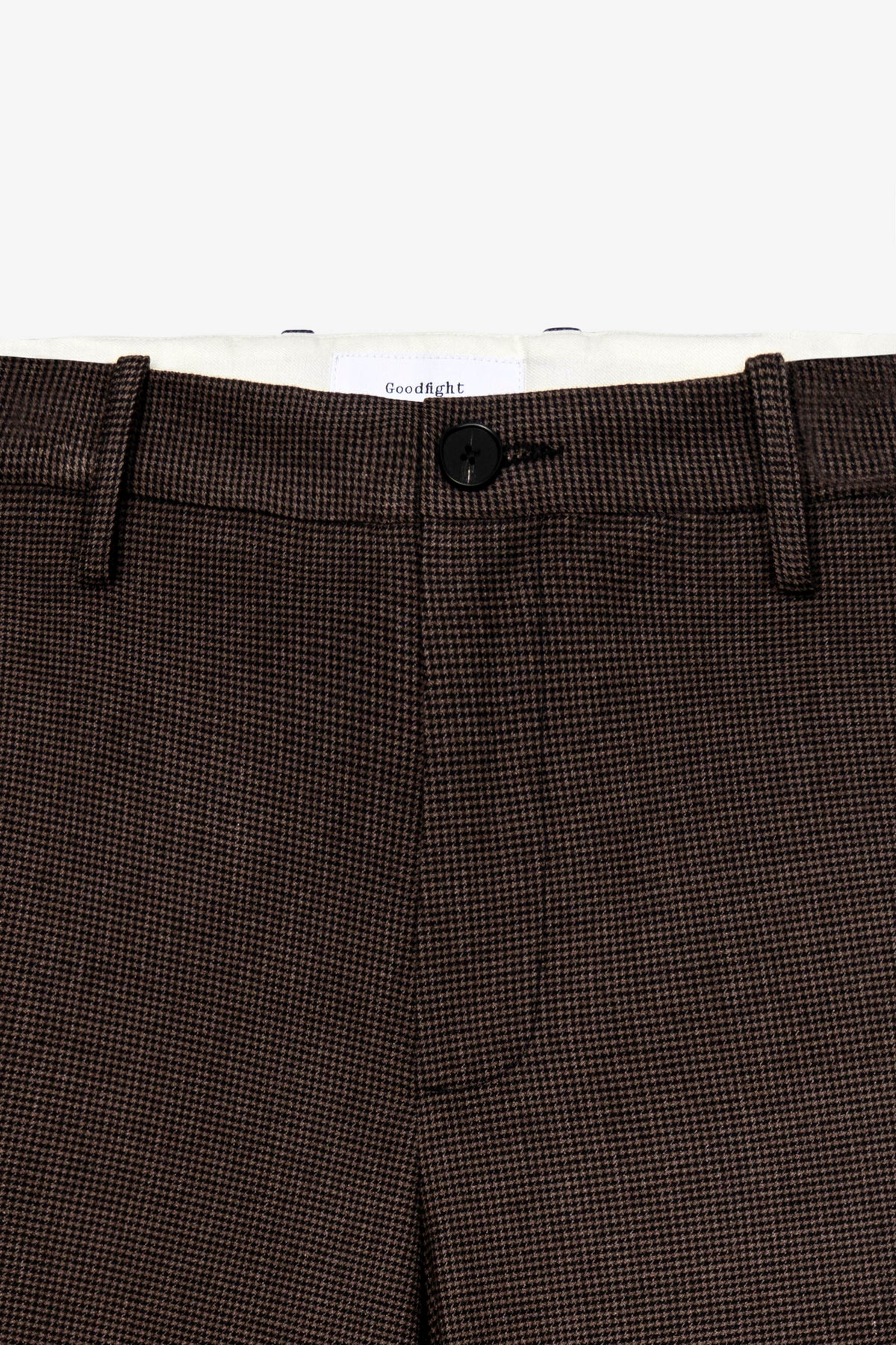 Goodfight Florider Trouser Brown Mini Herringbone