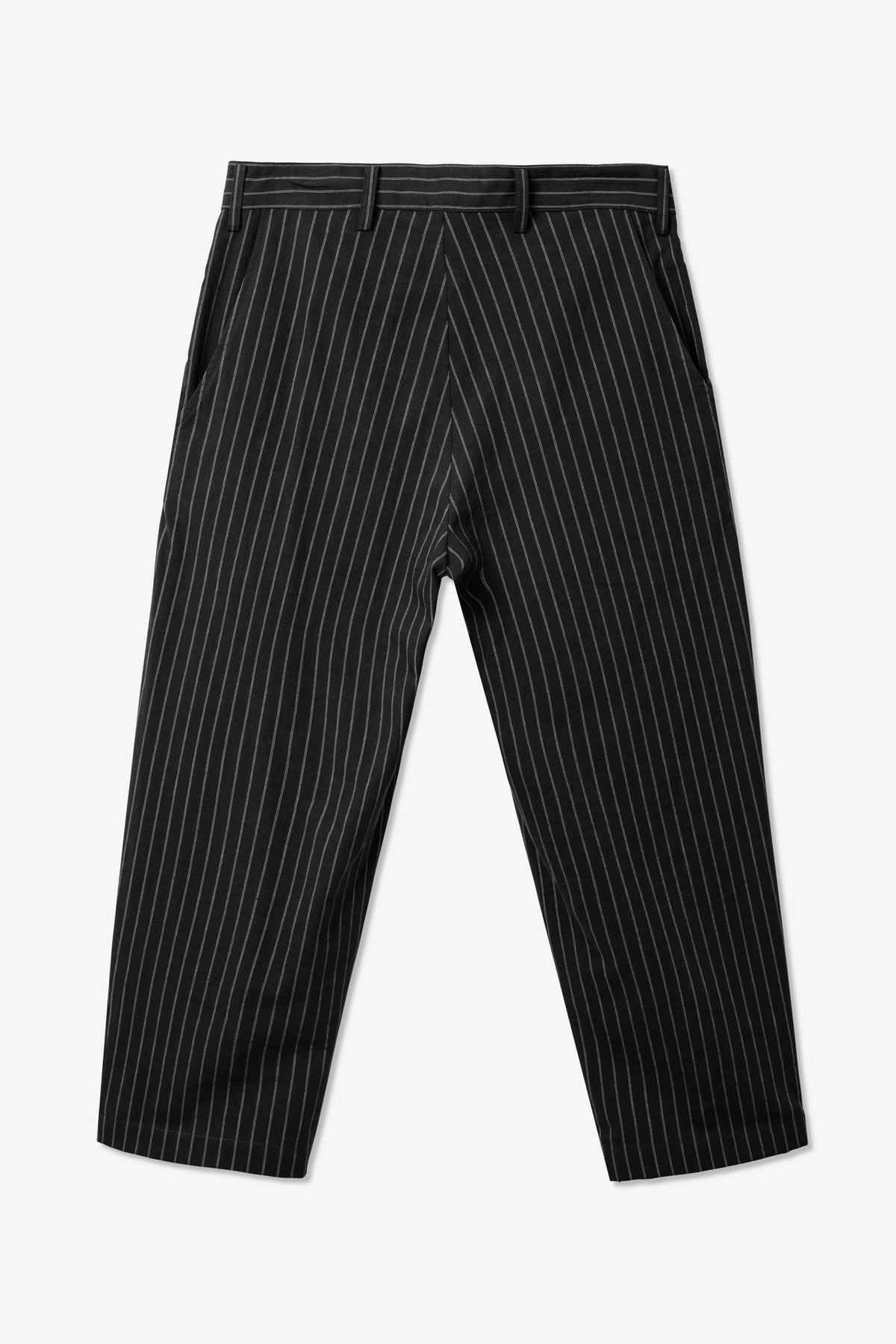 Goodfight Range Slack Linen Grey Pinstripe