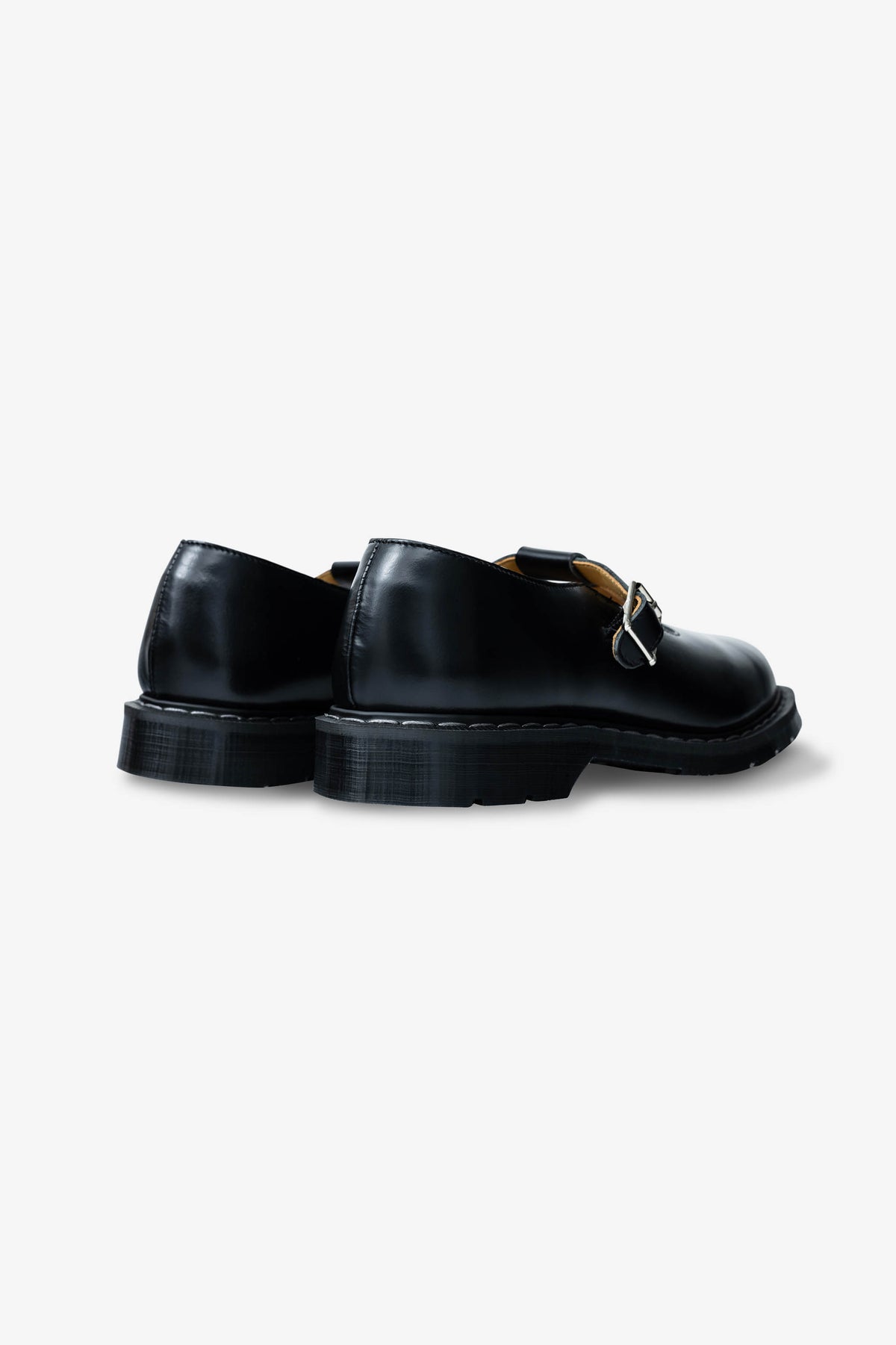Solovair Mary Jane Shoe Black Hi-Shine