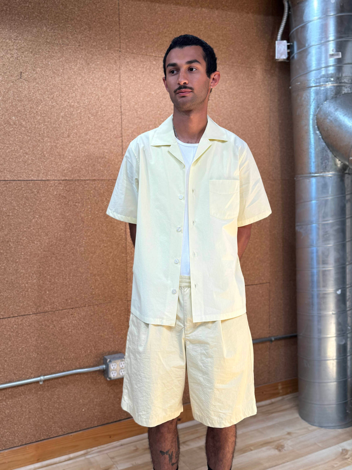 Goodfight Robinson Camp Collar Shirt Yellow