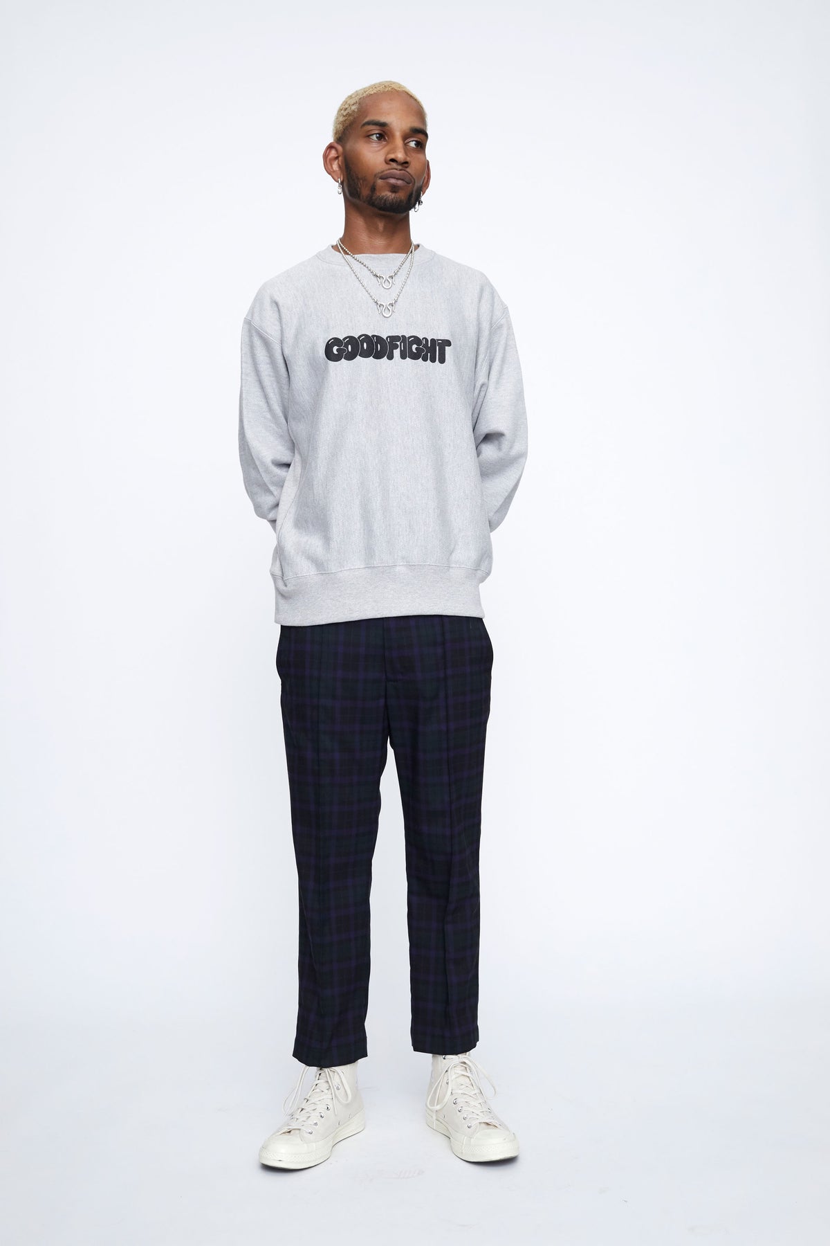 Bubble Logo Champion Reverse Weave Pullover Sweatshirt