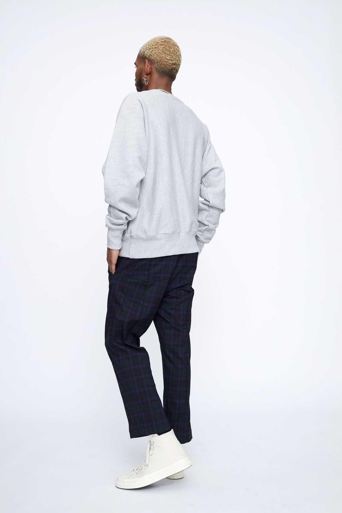 Bubble Logo Champion Reverse Weave Pullover Sweatshirt