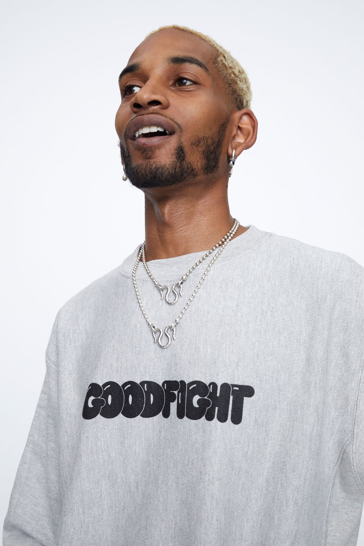 Bubble Logo Champion Reverse Weave Pullover Sweatshirt