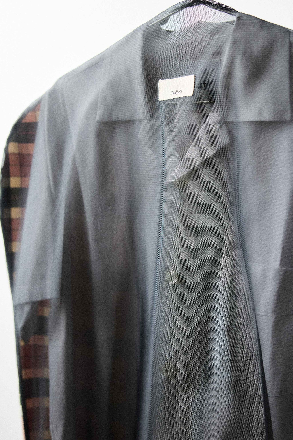 Garment Cover Pink Stripe Tartan