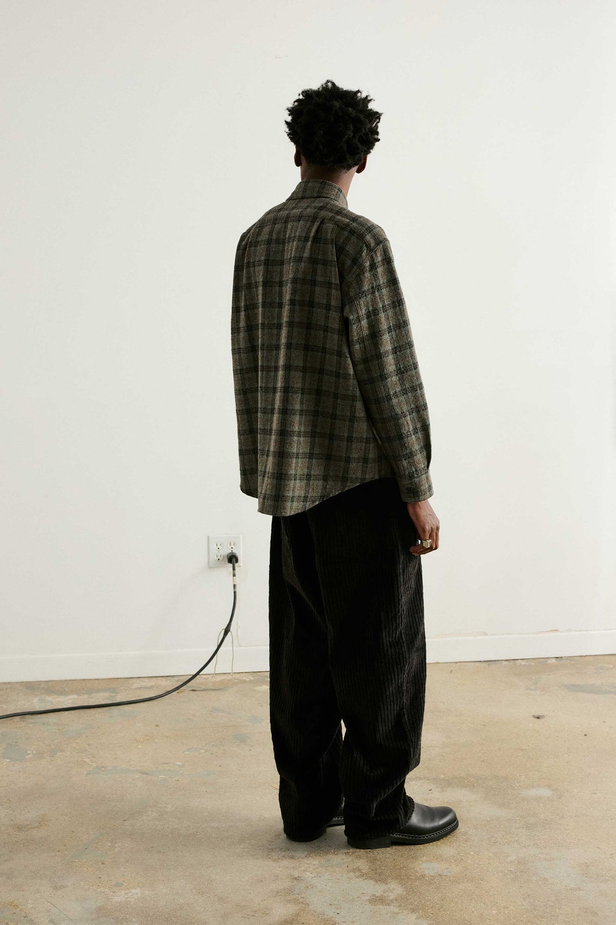 Lettercord Pant Black