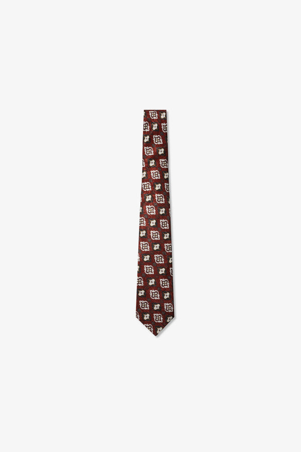 Club Tie Brown Fleur