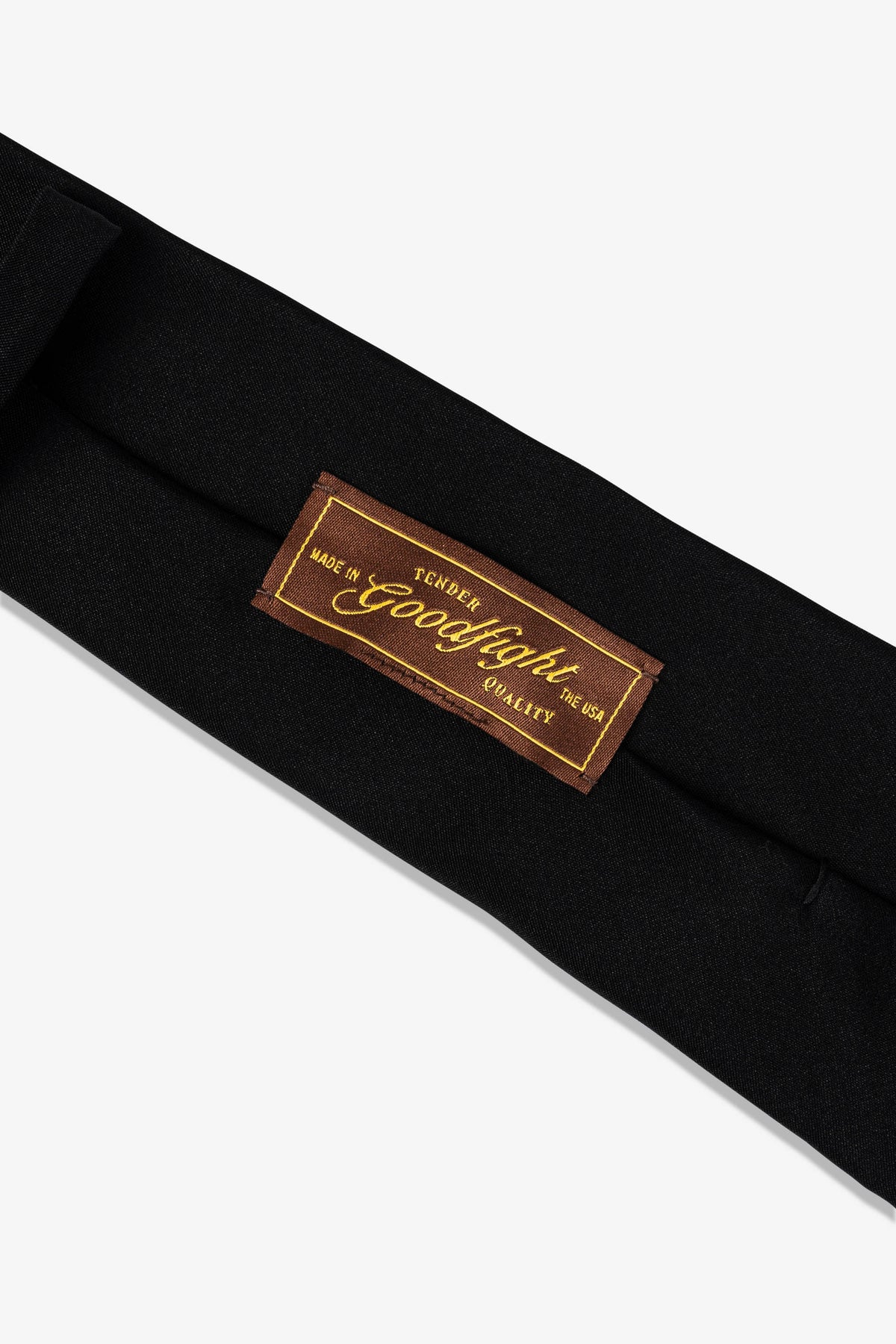 Goodfight Club Tie Black Silk
