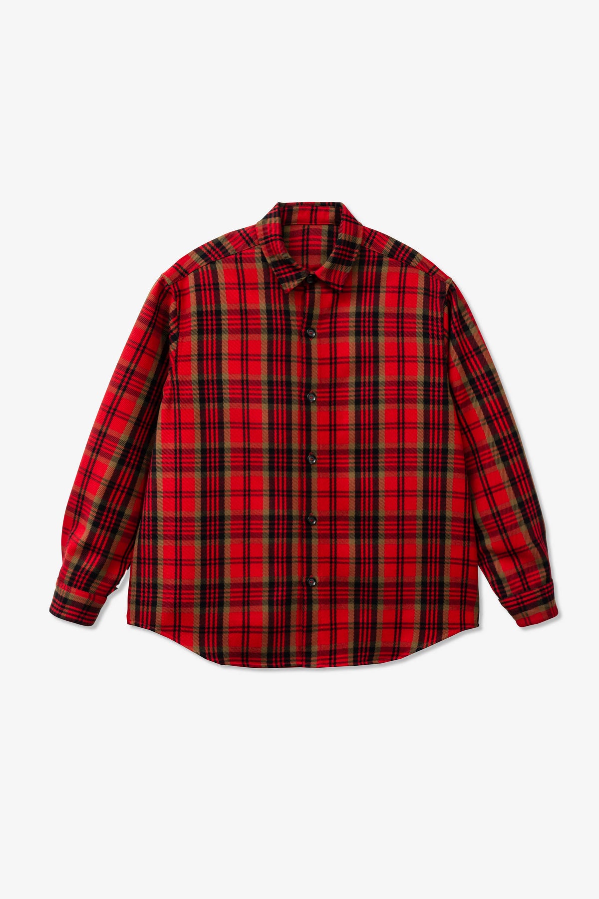 Gold Label Wonderland Re-Work Shirt Italian Wool m / red/black