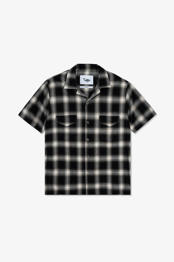 Goodfight x Kato Washer Shirt Flannel Black Plaid