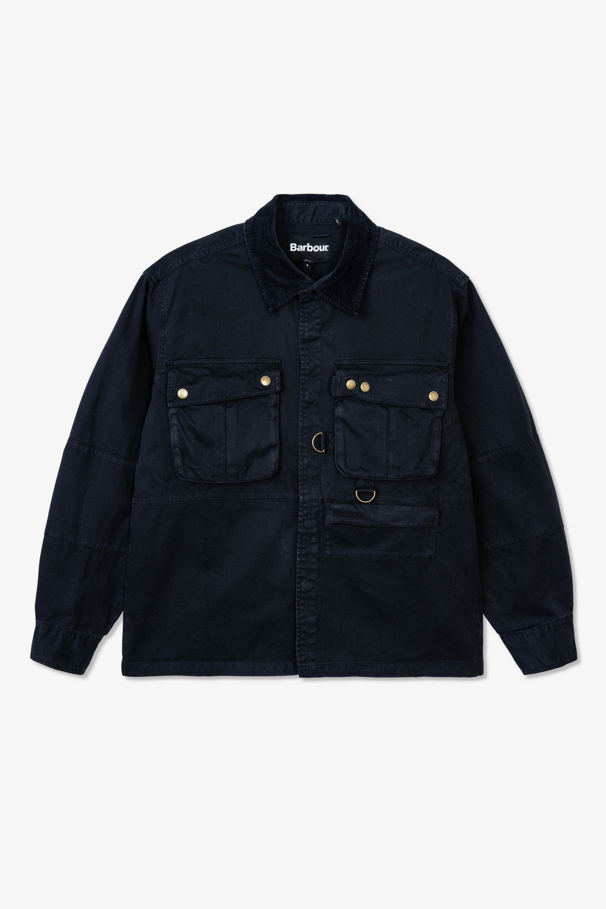 Barbour Oakmoor Os Twill Overshirt Black M Men