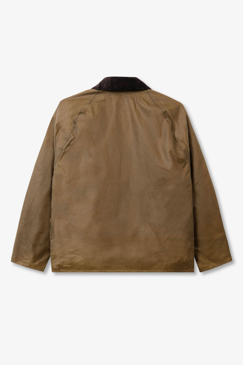 美品　Barbour OS TRANSPORT WAX JACKET 40 Barbour OS Transport Wax Jacket Sand