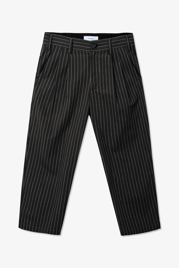 Range Slack Linen Grey Pinstripe