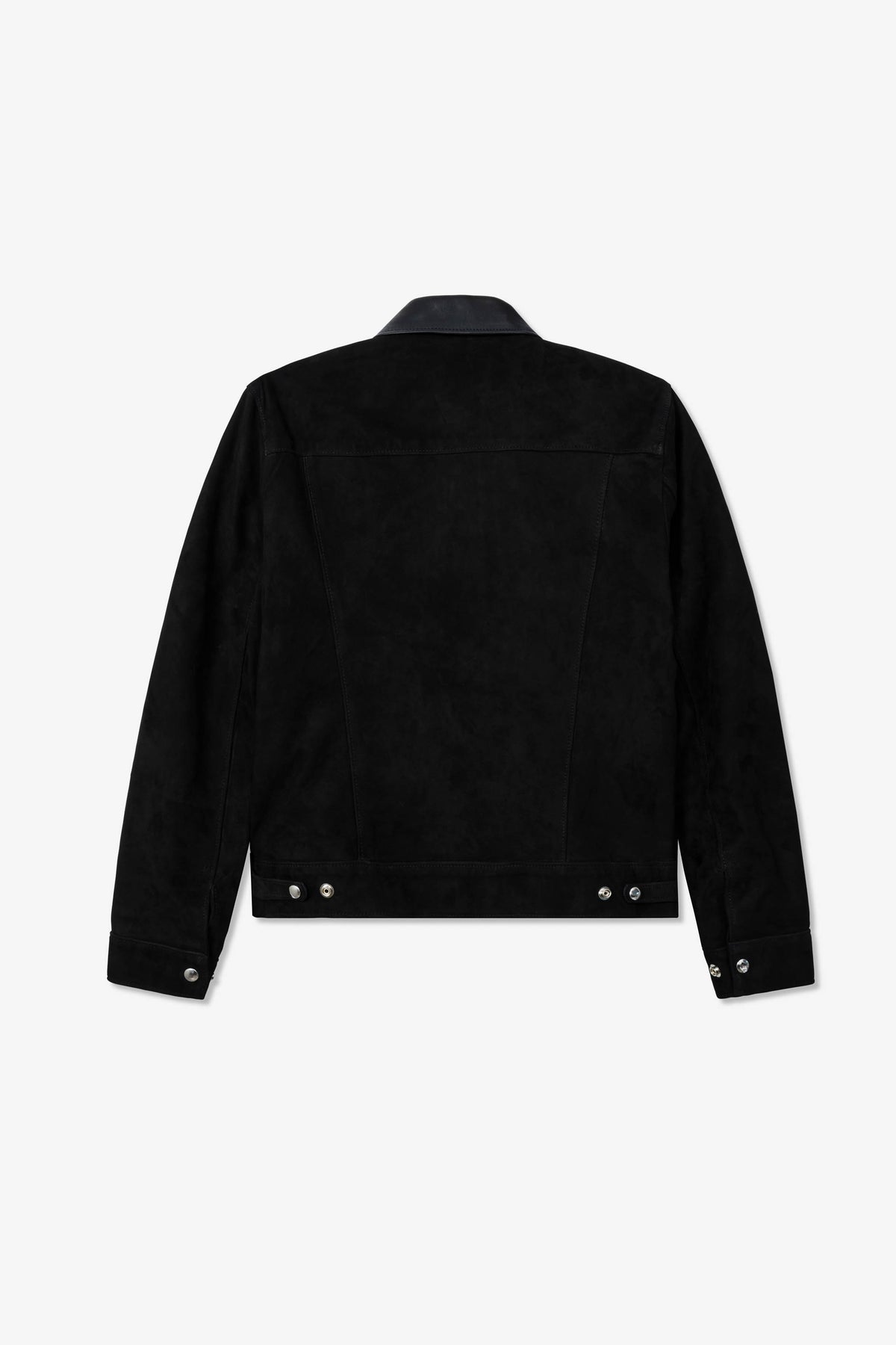 Lewis Leathers Western No. 988JP' Black Goat Suede Leather Jacket
