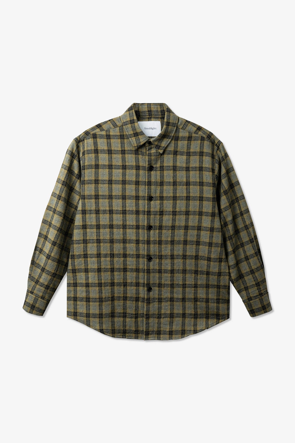 Goodfight City Shirt Knit Wool Yellow Charcoal