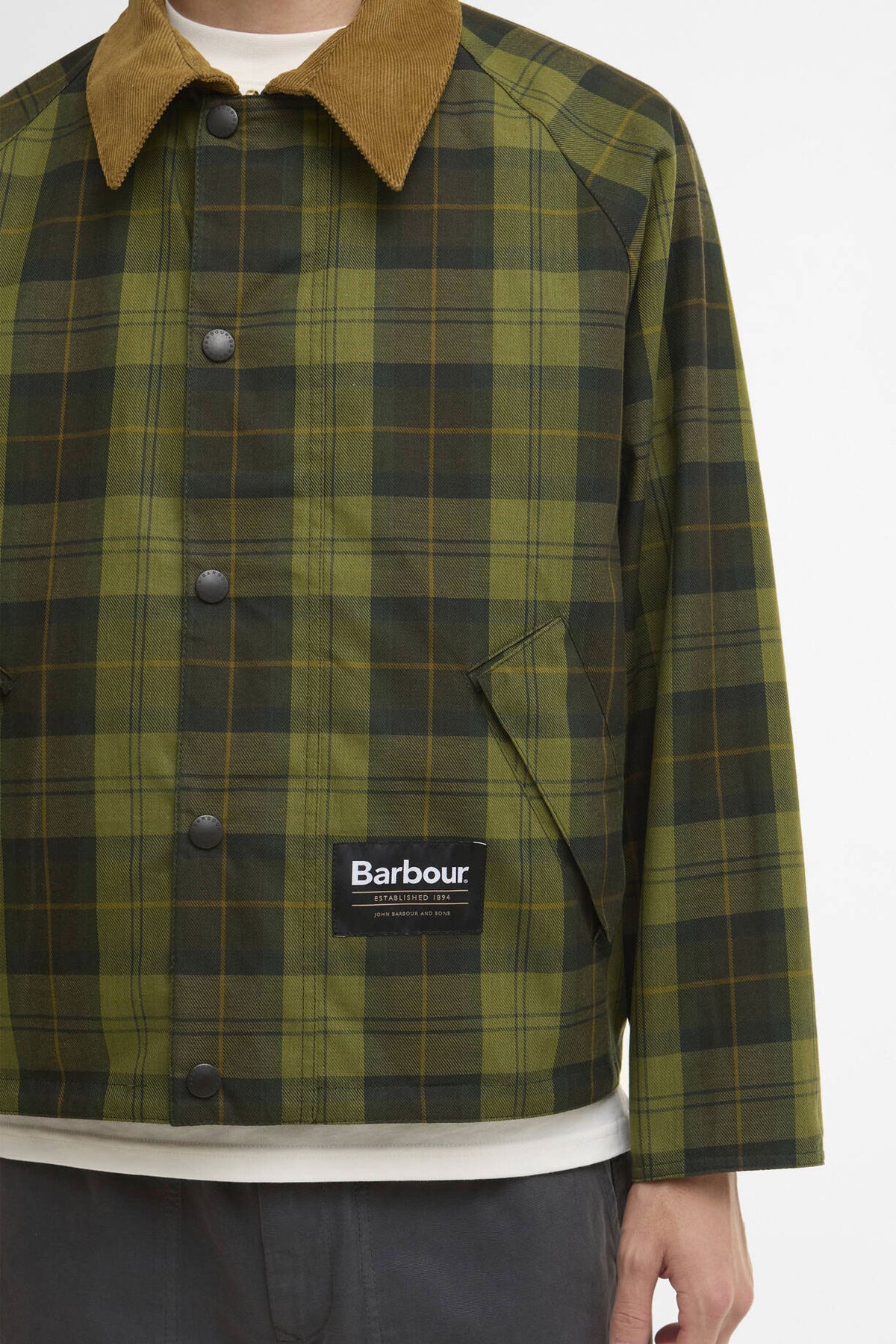 Barbour OS Reversible Transport Jacket Bleached Olive